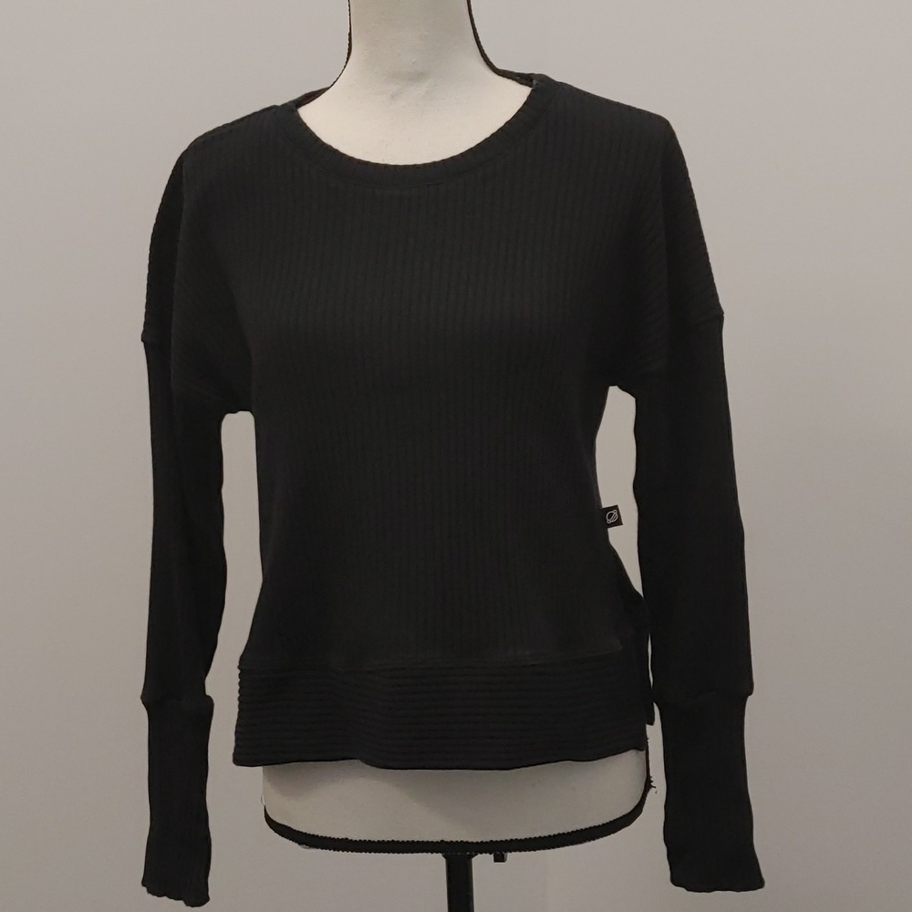 Terez Black Long Sleeve Top Solid Womens Small